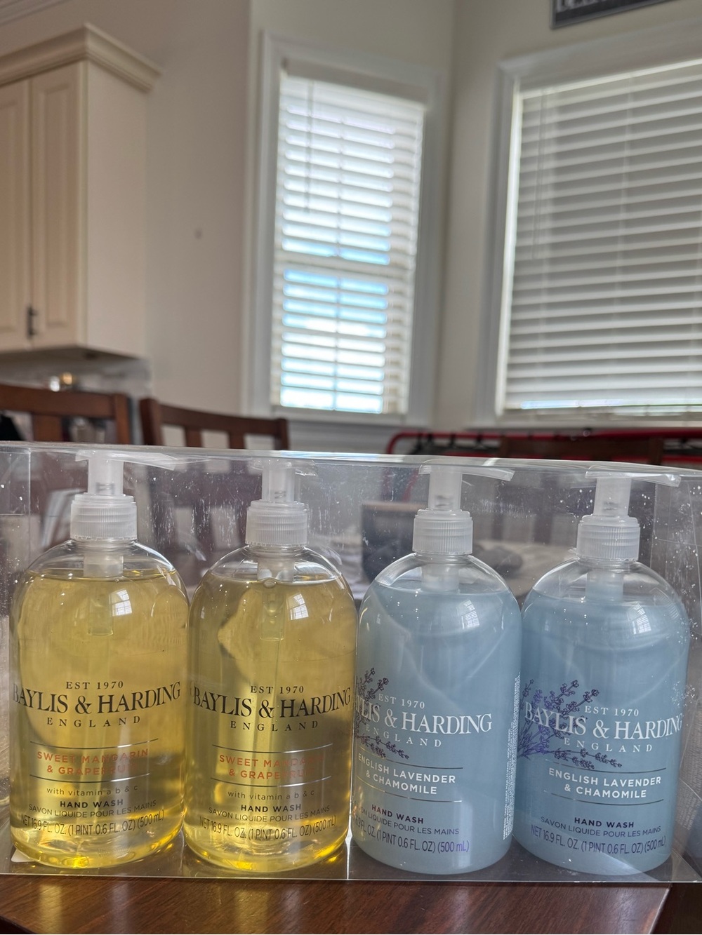 NEW Baylis & Harding Luxury Liquid Hand Soap Set, large 16.9 fl oz size.